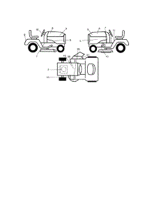 Decals parts for Craftsman Front-Engine Lawn Tractor 917273491 from AppliancePartsPros.com