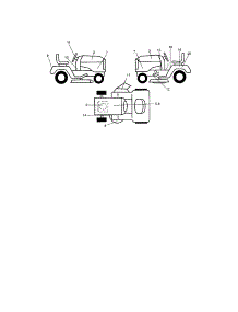 Decals parts for Craftsman Front-Engine Lawn Tractor 917273500 from AppliancePartsPros.com
