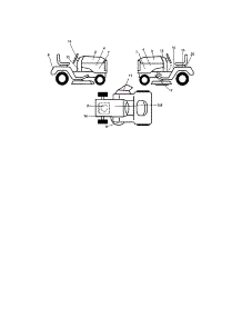 Decals parts for Craftsman Front-Engine Lawn Tractor 917273502 from AppliancePartsPros.com