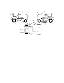 Decals parts for Craftsman Front-Engine Lawn Tractor 917273510 from AppliancePartsPros.com