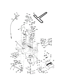 Mower Deck parts for Craftsman Front-Engine Lawn Tractor 917273510 from AppliancePartsPros.com