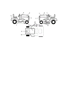 Decals parts for Craftsman Front-Engine Lawn Tractor 917273512 from AppliancePartsPros.com