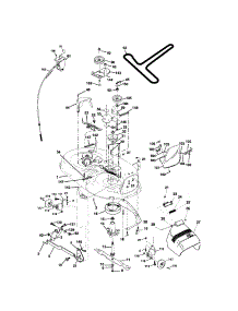 Mower Deck parts for Craftsman Front-Engine Lawn Tractor 917273512 from AppliancePartsPros.com