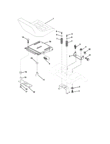 Seat Assembly parts for Craftsman Front-Engine Lawn Tractor 917273513 from AppliancePartsPros.com