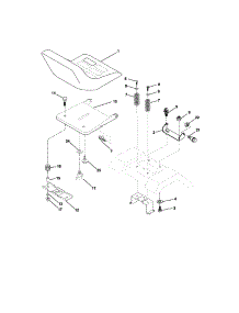 Seat Assembly parts for Craftsman Front-Engine Lawn Tractor 917273520 from AppliancePartsPros.com