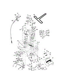 Mower Deck parts for Craftsman Front-Engine Lawn Tractor 917273520 from AppliancePartsPros.com