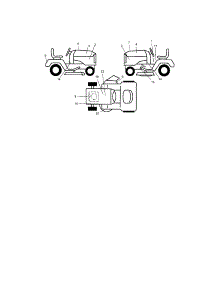 Decals parts for Craftsman Front-Engine Lawn Tractor 917273523 from AppliancePartsPros.com