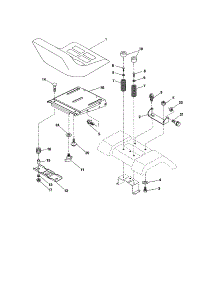 Seat Assembly parts for Craftsman Front-Engine Lawn Tractor 917273591 from AppliancePartsPros.com