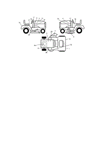 Decals parts for Craftsman Front-Engine Lawn Tractor 917273591 from AppliancePartsPros.com