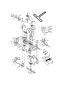 Mower Deck parts for Craftsman Front-Engine Lawn Tractor 917273591 from AppliancePartsPros.com