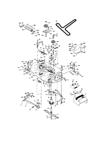 Mower Deck parts for Craftsman Front-Engine Lawn Tractor 917273600 from AppliancePartsPros.com