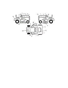 Decals parts for Craftsman Front-Engine Lawn Tractor 917273610 from AppliancePartsPros.com