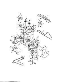 Mower Deck parts for Craftsman Front-Engine Lawn Tractor 917273622 from AppliancePartsPros.com