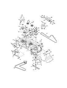Mower Deck parts for Craftsman Front-Engine Lawn Tractor 917273623 from AppliancePartsPros.com