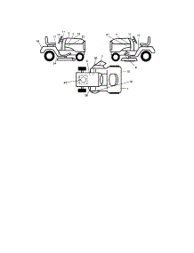 Decals parts for Craftsman Front-Engine Lawn Tractor 917273630 from AppliancePartsPros.com