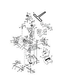 Mower Deck parts for Craftsman Front-Engine Lawn Tractor 917273630 from AppliancePartsPros.com