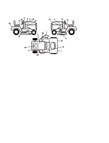Decals parts for Craftsman Front-Engine Lawn Tractor 917273631 from AppliancePartsPros.com