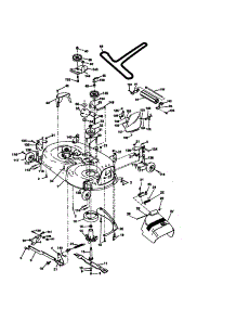 Mower Deck parts for Craftsman Front-Engine Lawn Tractor 917273631 from AppliancePartsPros.com