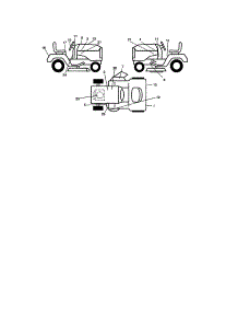 Decals parts for Craftsman Front-Engine Lawn Tractor 917273632 from AppliancePartsPros.com