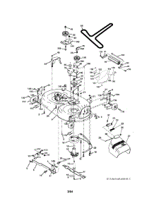 Mower Deck parts for Craftsman Front-Engine Lawn Tractor 917273632 from AppliancePartsPros.com