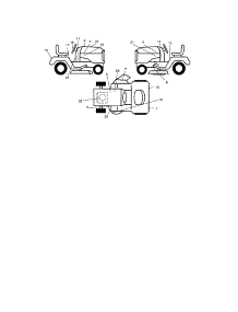 Decals parts for Craftsman Front-Engine Lawn Tractor 917273635 from AppliancePartsPros.com