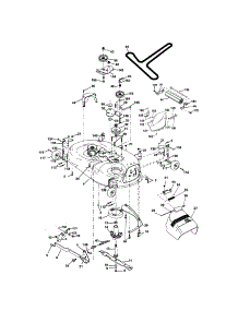 Mower Deck parts for Craftsman Front-Engine Lawn Tractor 917273635 from AppliancePartsPros.com