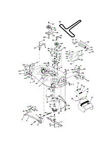 Mower Deck parts for Craftsman Front-Engine Lawn Tractor 917273637 from AppliancePartsPros.com