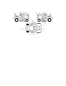 Decals parts for Craftsman Front-Engine Lawn Tractor 9172736401 from AppliancePartsPros.com