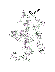 Mower Deck parts for Craftsman Front-Engine Lawn Tractor 9172736402 from AppliancePartsPros.com