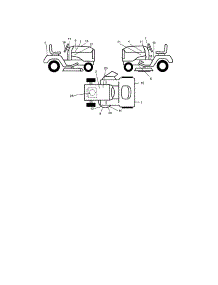 Decals parts for Craftsman Front-Engine Lawn Tractor 9172736403 from AppliancePartsPros.com