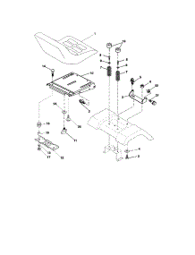 Seat Assembly parts for Craftsman Front-Engine Lawn Tractor 917273641 from AppliancePartsPros.com