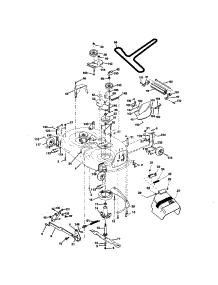 Mower Deck parts for Craftsman Front-Engine Lawn Tractor 917273641 from AppliancePartsPros.com