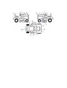 Decals parts for Craftsman Front-Engine Lawn Tractor 917273642 from AppliancePartsPros.com