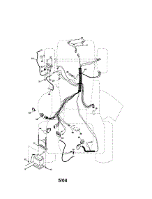 Electrical parts for Craftsman Front-Engine Lawn Tractor 917273646 from AppliancePartsPros.com