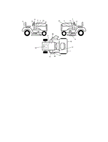 Decals parts for Craftsman Front-Engine Lawn Tractor 917273648 from AppliancePartsPros.com