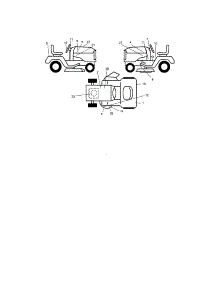 Decals parts for Craftsman Front-Engine Lawn Tractor 917273649 from AppliancePartsPros.com