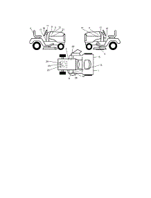 Decals parts for Craftsman Front-Engine Lawn Tractor 917273660 from AppliancePartsPros.com