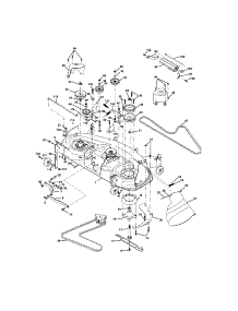 Mower Deck parts for Craftsman Front-Engine Lawn Tractor 917273660 from AppliancePartsPros.com