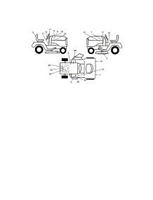 Decals parts for Craftsman Front-Engine Lawn Tractor 917273661 from AppliancePartsPros.com