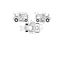 Decals parts for Craftsman Front-Engine Lawn Tractor 917273662 from AppliancePartsPros.com