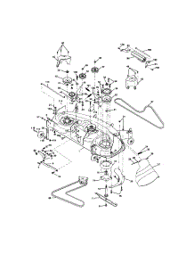 Mower Deck parts for Craftsman Front-Engine Lawn Tractor 917273663 from AppliancePartsPros.com