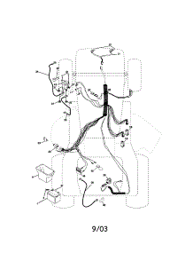 Electrical parts for Craftsman Front-Engine Lawn Tractor 917273750 from AppliancePartsPros.com