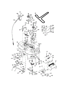Mower Deck parts for Craftsman Front-Engine Lawn Tractor 917273752 from AppliancePartsPros.com