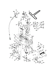 Mower Deck parts for Craftsman Front-Engine Lawn Tractor 917273762 from AppliancePartsPros.com