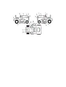 Decals parts for Craftsman Front-Engine Lawn Tractor 917273780 from AppliancePartsPros.com