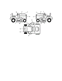 Decals parts for Craftsman Front-Engine Lawn Tractor 917273790 from AppliancePartsPros.com
