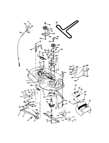 Mower Deck parts for Craftsman Front-Engine Lawn Tractor 917273790 from AppliancePartsPros.com