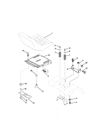 Seat Assembly parts for Craftsman Front-Engine Lawn Tractor 917273800 from AppliancePartsPros.com