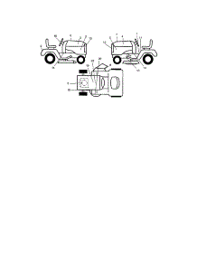 Decals parts for Craftsman Front-Engine Lawn Tractor 917273800 from AppliancePartsPros.com