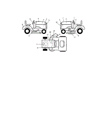 Decals parts for Craftsman Front-Engine Lawn Tractor 917273802 from AppliancePartsPros.com